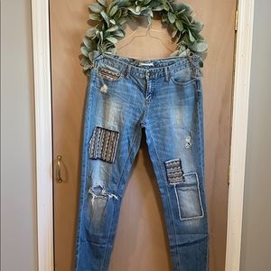 Free People Patch Skinny Jeans